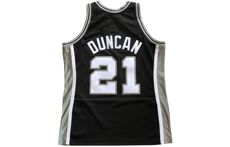 Mitchell Ness Mitchell & Ness NBA 98-99 Spurs Tim Duncan #21 Retro Basketball Jersey Black. AJY4CP19169-SASBLCK98TDU 圖 3