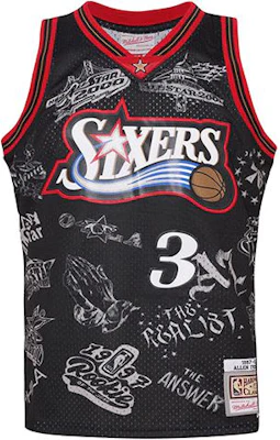 Mitchell & Ness NBA Allen Iverson 76ers Jersey Hitam Retro Edisi Peminat. SMJYDX21038-P76BLCK Order Mitchell & Ness NBA Allen Iverson 76ers Jersey Hitam Retro Edisi Peminat. SMJYDX21038-P76BLCK