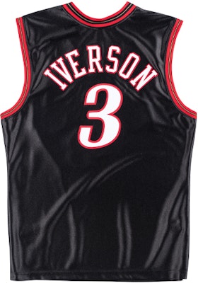 米切尔内斯 NBA 艾伦·艾弗森 76人队球衣 ''00-01赛季 黑色 男女通用 AJY4GS18104-P76BLCK00AIV Lookbook 米切尔内斯 NBA 艾伦·艾弗森 76人队球衣 ''00-01赛季 黑色 男女通用 AJY4GS18104-P76BLCK00AIV
