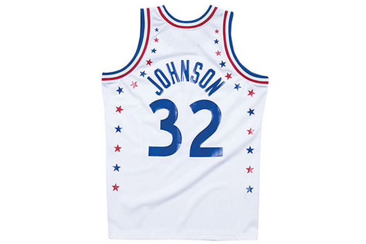 Mitchell Ness Mitchell & Ness NBA Authentic 1983 All-Star West Magic Johnson Jersey White BA64IZ-ASW-W-BZL 圖 3