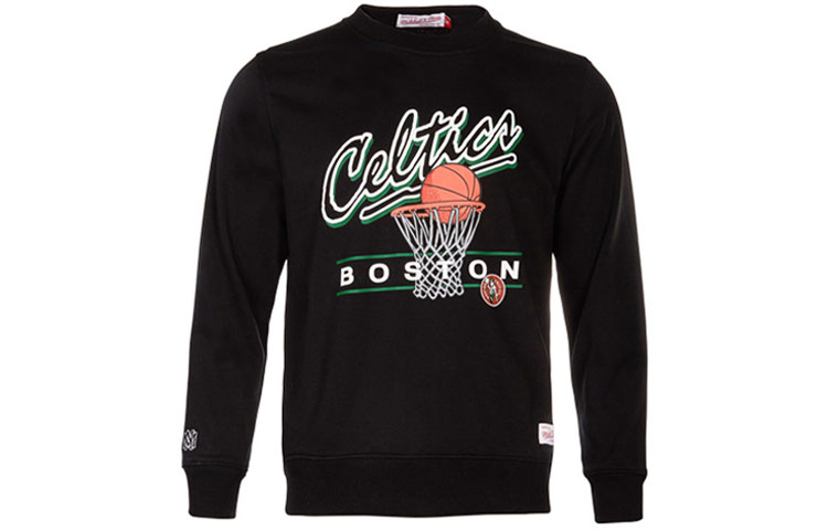 Mitchell Ness Mitchell & Ness NBA Boston Celtics Fleece Crewneck Sweatshirt Unisex Grey MN16W12-BOS