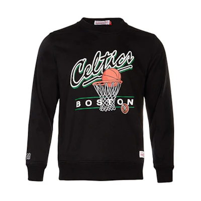Mitchell Ness Mitchell & Ness NBA Boston Celtics Fleece Crewneck Sweatshirt Unisex Grey MN16W12-BOS