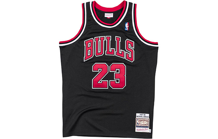 Order ミッチェル&ネス NBA シカゴ・ブルズ マイケル・ジョーダン 23 レトロジャージ 97-98 ブラック AJY4GS18400-CBUBLCK97MJO