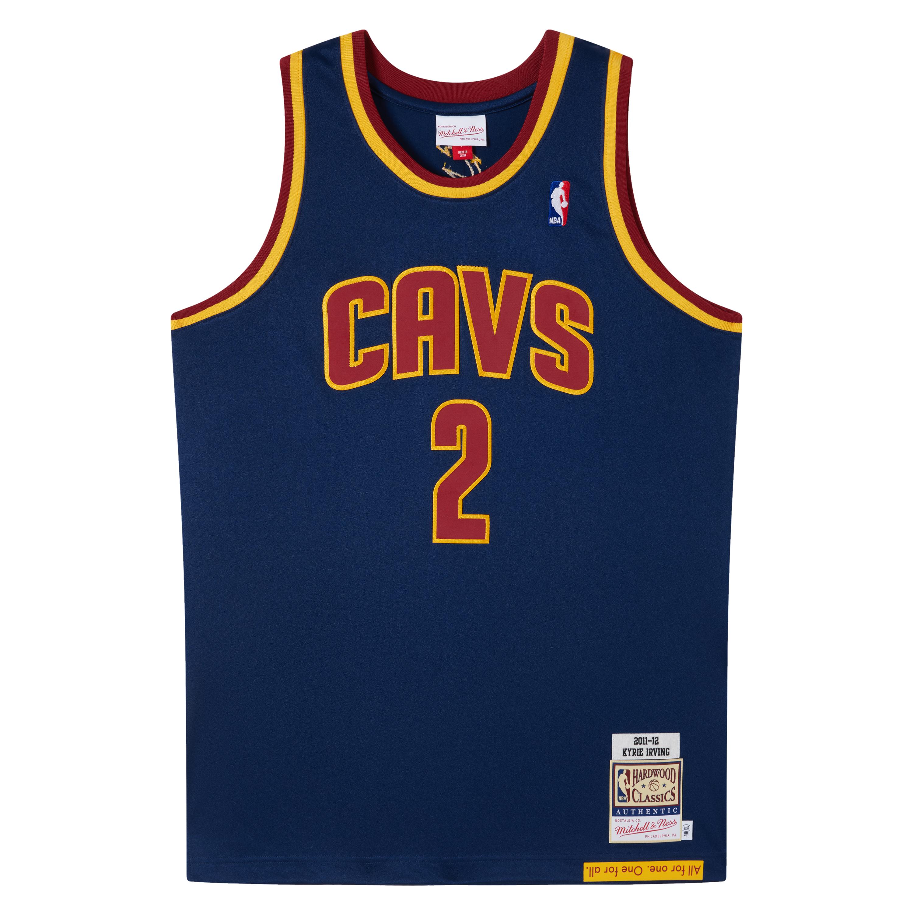 Mitchell Ness Mitchell & Ness NBA Cavaliers Kyrie Irving #2 11-12 Retro Jersey Navy Unisex. AJY44482-CCA11KIRASBL