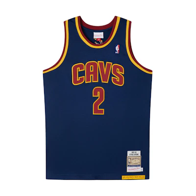 Mitchell Ness Mitchell & Ness NBA Cavaliers Kyrie Irving #2 11-12 Retro Jersey Navy Unisex. AJY44482-CCA11KIRASBL