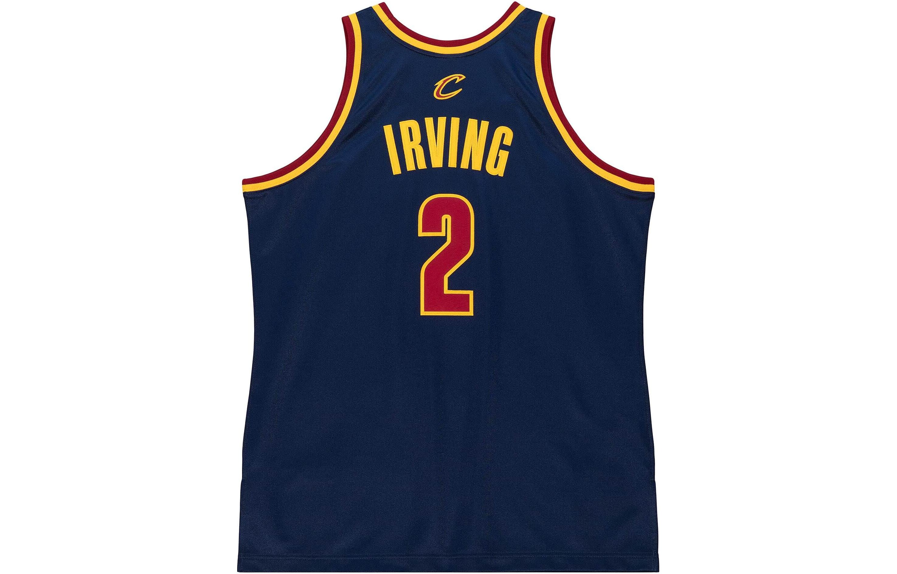 Lookbook ミッチェル＆ネス NBA キャバリアーズ カイリーアービング #2 11-12 レトロジャージ ネイビー 男女兼用。 AJY44482-CCA11KIRASBL