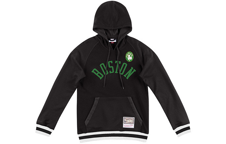 Mitchell Ness Mitchell & Ness NBA Celtics Retro Colorblock Pullover Sweatshirt Black Green Unisex HDSSAJ19008-BCEGNBK