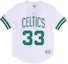 Order Mitchell & Ness NBA Celtics SS22 Retro Mesh Striped Tee Unisex Putih NNMPSC19040-BCEWHIT86LBI