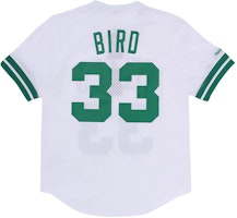 Mitchell & Ness NBA Celtics SS22 Retro Mesh Striped Tee Unisex Putih NNMPSC19040-BCEWHIT86LBI Lookbook Mitchell & Ness NBA Celtics SS22 Retro Mesh Striped Tee Unisex Putih NNMPSC19040-BCEWHIT86LBI