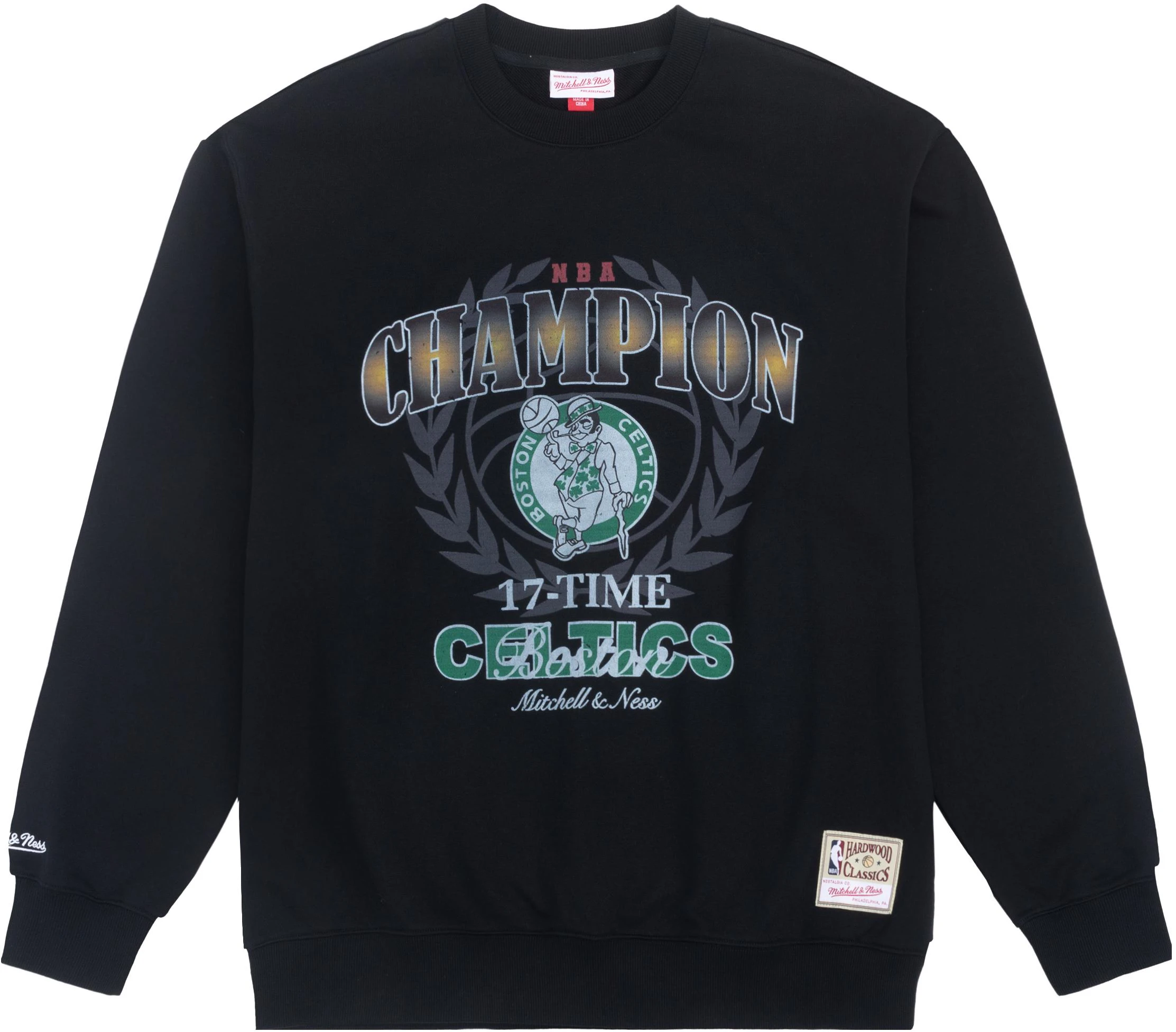 mitchell-ness-mitchell-and-ness-nba-champions-celtics-logo-fleece-crewneck-unisex-sweatshirt-black-mnjyfwhd-23093007