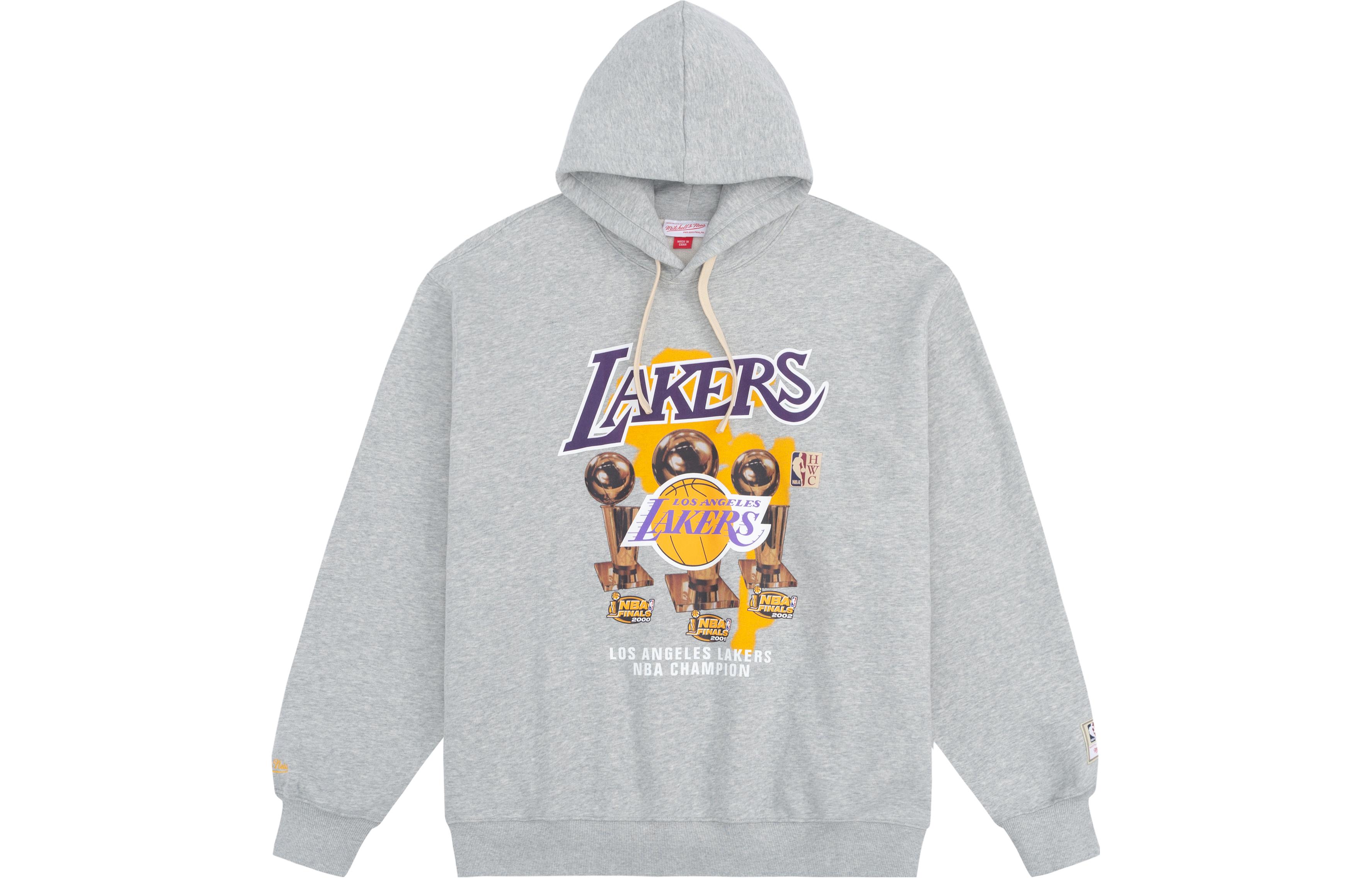 Mitchell Ness Mitchell & Ness NBA Champions Logo Crewneck Sweatshirt Unisex Black MNJYFWHD23093005