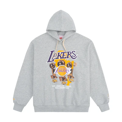 Mitchell Ness Mitchell & Ness NBA Champions Logo Crewneck Sweatshirt Unisex Black MNJYFWHD23093005