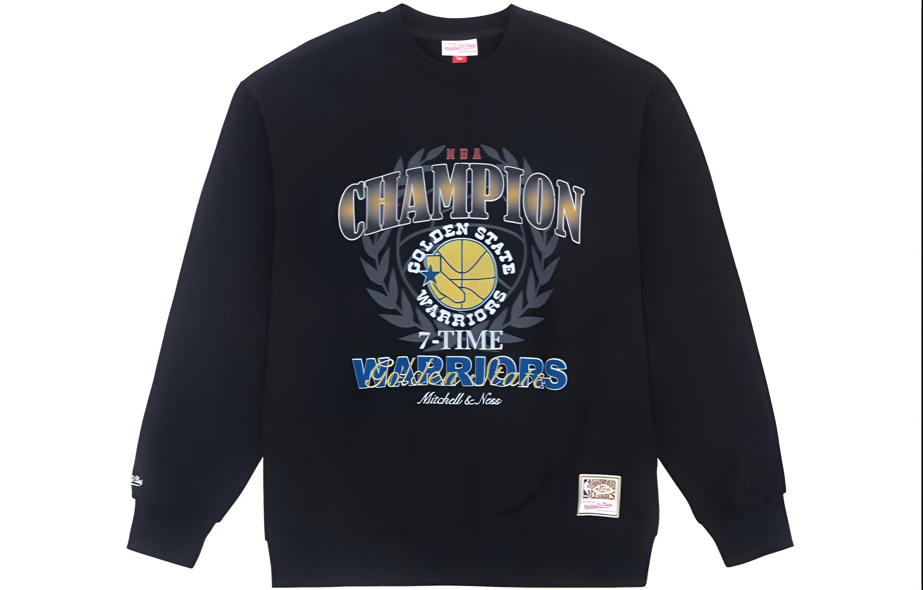 Mitchell Ness Mitchell & Ness NBA Champions Logo Hoodie Chicago Bulls Unisex Black MNJYFWHD23093004