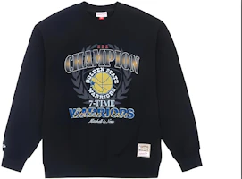 Mitchell Ness Mitchell & Ness NBA Champions Logo Crewneck Sweatshirt Unisex Black MNJYFWHD23093005 Mitchell Ness Mitchell & Ness NBA Champions Logo Crewneck Sweatshirt Unisex Black MNJYFWHD23093005