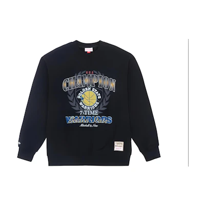 Mitchell Ness Mitchell & Ness NBA Champions Logo Hoodie Chicago Bulls Unisex Black MNJYFWHD23093004