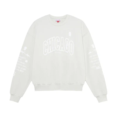 Mitchell Ness Mitchell & Ness NBA Chicago Bulls Logo Pullover Hoodie Unisex Light Grey MNJYFWF22007-GRAY