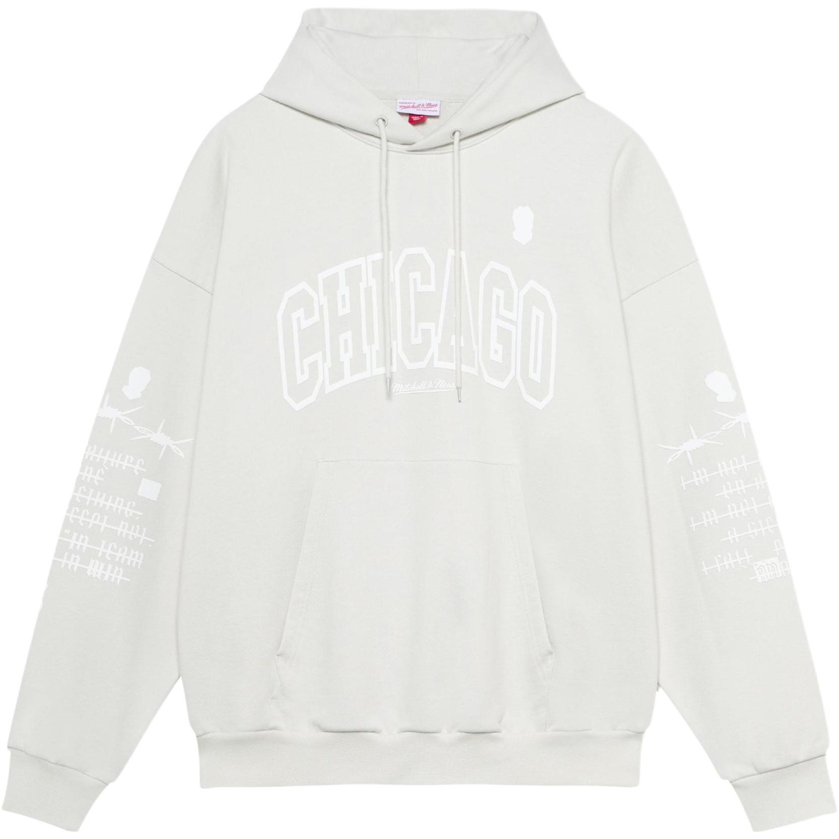 Mitchell Ness Mitchell & Ness NBA Chicago Bulls Red Hoodie with Kangaroo Pocket-Unisex FPHD4849-CBUYYPPPSCAR