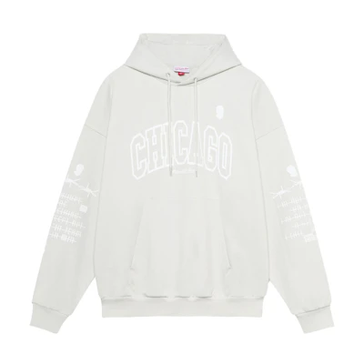 Mitchell Ness Mitchell & Ness NBA Chicago Bulls Red Hoodie with Kangaroo Pocket-Unisex FPHD4849-CBUYYPPPSCAR