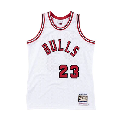 Mitchell Ness Mitchell & Ness NBA Chicago Bulls Michael Jordan #23 84-85 Retro Jersey White AJY4CP18187-CBUWHIT84MJO