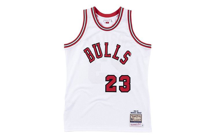 Mitchell Ness Mitchell & Ness NBA Chicago Bulls Michael Jordan #23 84-85 Retro Jersey White AJY4CP18187-CBUWHIT84MJO 圖 2