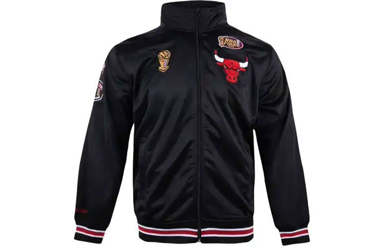 Mitchell Ness Mitchell & Ness NBA Chicago Bulls Vintage Crewneck Sweatshirt Unisex Grey MNJYFWHD23093001