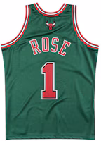 Lookbook Mitchell Ness Mitchell & Ness NBA Derrick Rose 08-09 Bulls Green Basketball Jersey Vest AJY4EL18016-CBUDKGN08DRS