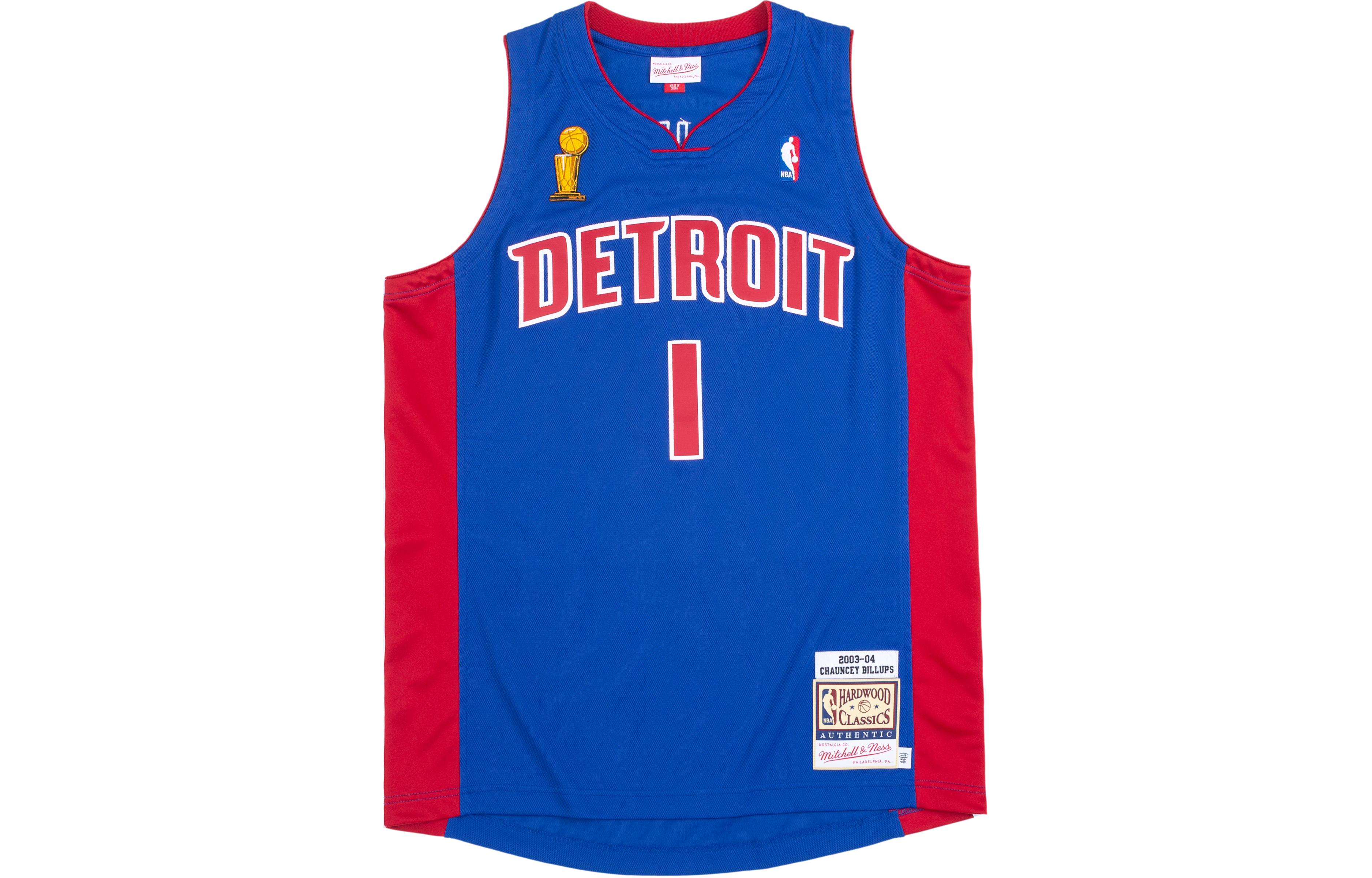 Mitchell Ness Mitchell & Ness NBA Detroit Pistons Chauncey Billups #1 Retro Jersey Unisex. AJY46499-DPI03CBIROYA 圖 2