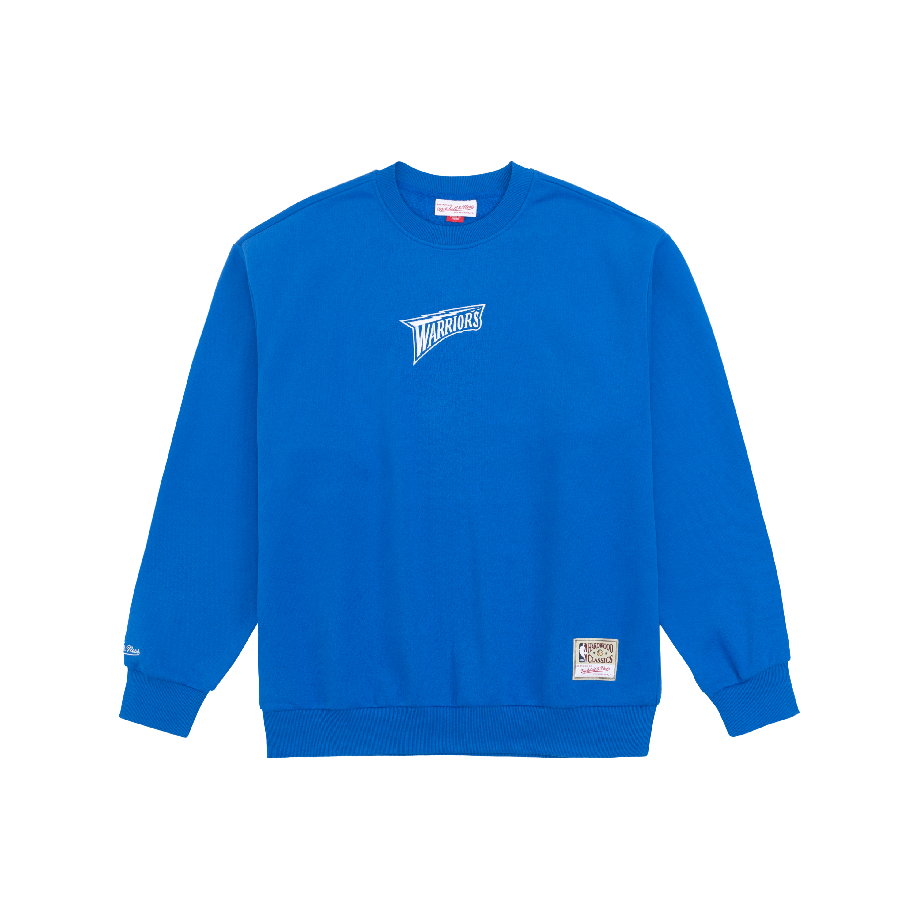 Mitchell Ness Mitchell & Ness NBA Golden State Warriors Logo Pullover Hoodie Blue Unisex FPHD4849-GSWYYPPPROYA