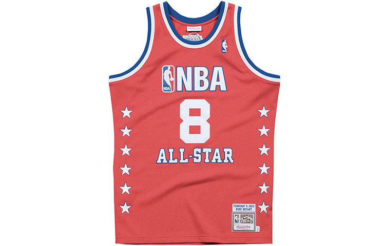 Order Mitchell & Ness NBA Kobe Bryant All-Star Jersey Merah. BA64J2-ASW-R-BZO
