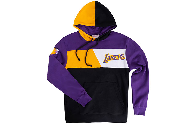 Mitchell Ness Mitchell & Ness NBA Lakers Crackle Pullover Sweatshirt Unisex Black MN16W15-LAL