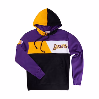 Mitchell Ness Mitchell & Ness NBA Lakers Crackle Pullover Sweatshirt Unisex Black MN16W15-LAL