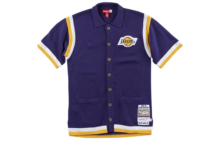 Mitchell Ness Mitchell & Ness NBA Lakers Kobe Bryant 19-20 Retro Cardigan Jacket Purple NNSSEY18122-LALPURP96KBR
