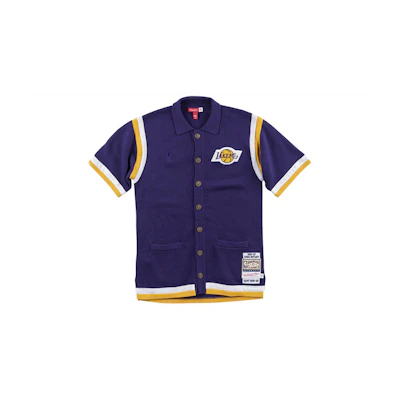 Mitchell Ness Mitchell & Ness NBA Lakers Kobe Bryant 19-20 Retro Cardigan Jacket Purple NNSSEY18122-LALPURP96KBR