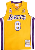 Mitchell Ness Mitchell & Ness NBA Lakers Kobe Bryant #8 Retro Jersey Yellow 01-02 Season Unisex. AJY41159-LAL01KBRLTGD Mitchell Ness Mitchell & Ness NBA Lakers Kobe Bryant #8 Retro Jersey Yellow 01-02 Season Unisex. AJY41159-LAL01KBRLTGD