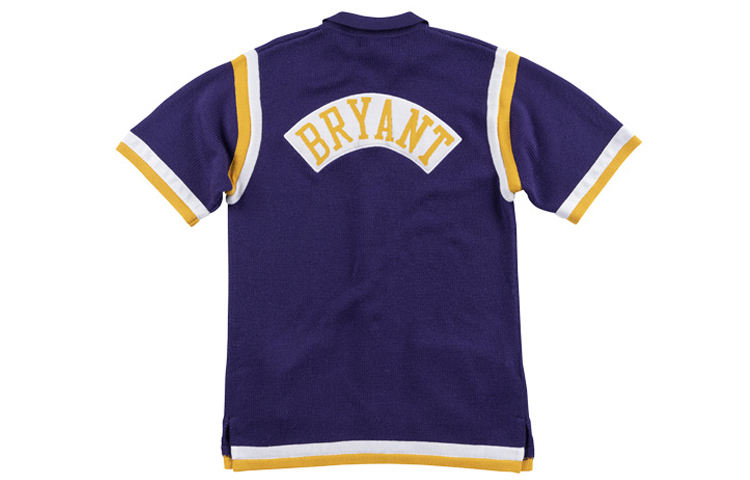 Lookbook Mitchell & Ness NBA Lakers Kobe Bryant 19-20 Retro Cardigan Ungu. NNSSEY18122-LALPURP96KBR