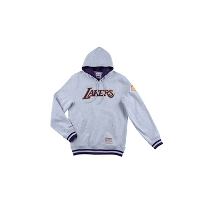 Mitchell Ness Mitchell & Ness NBA Lakers Retro Colorblock Hoodie Gray Purple Unisex HDSSAJ19008-LALGHLP