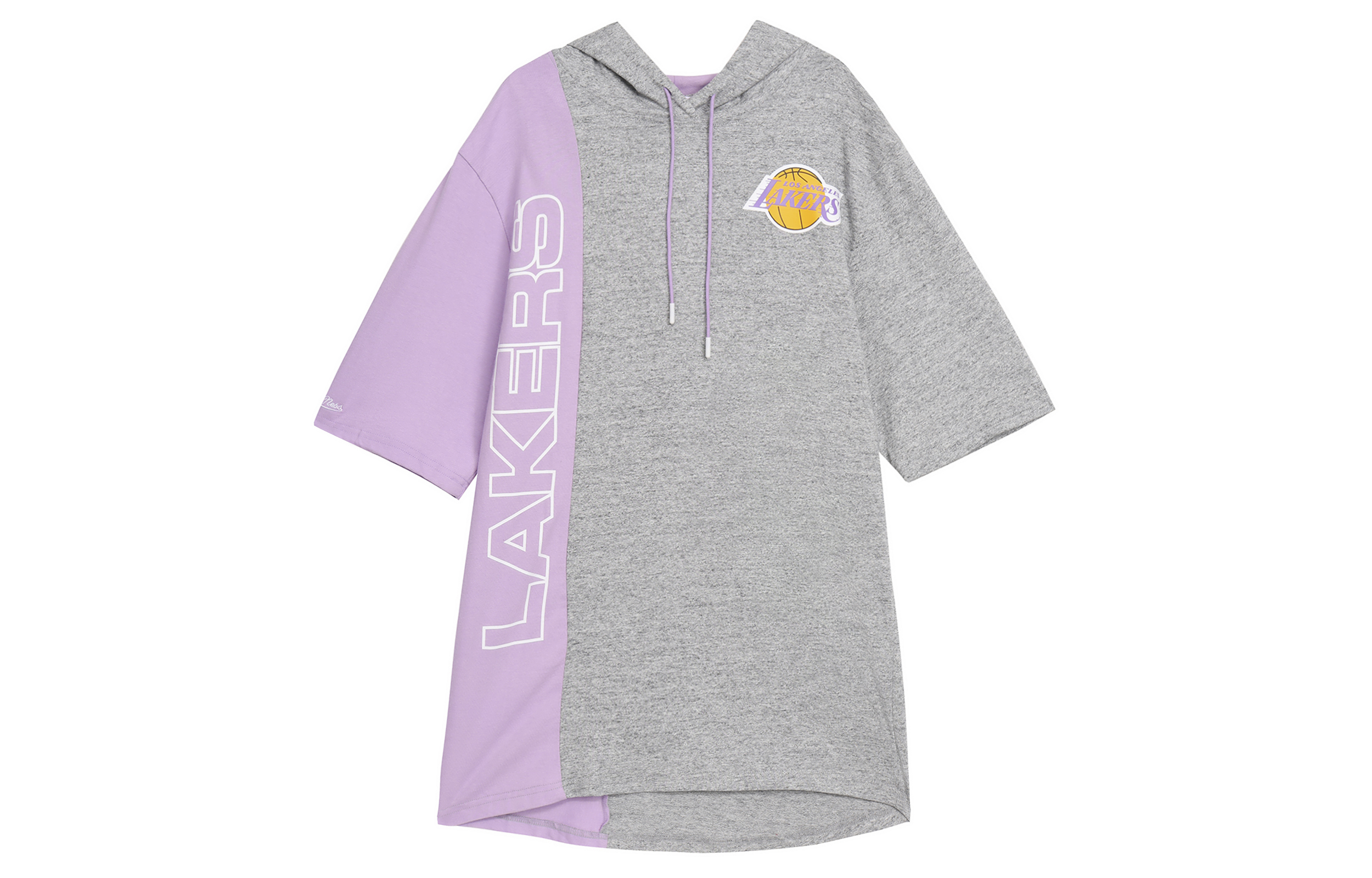 Mitchell Ness Mitchell & Ness NBA Lakers Retro Colorblock Hoodie Gray Purple Unisex HDSSAJ19008-LALGHLP