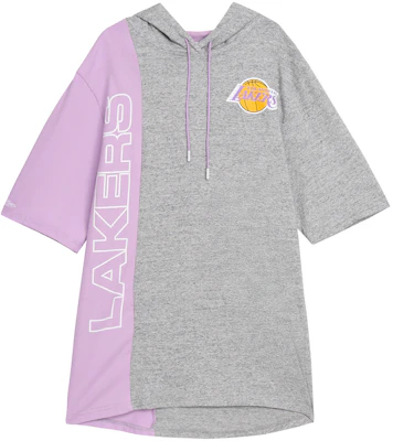 Mitchell & Ness 湖人復古拼色連帽上衣 灰紫色 男女通用 HDSSAJ19008-LALGHLP Buy Mitchell & Ness 湖人復古拼色連帽上衣 灰紫色 男女通用 HDSSAJ19008-LALGHLP