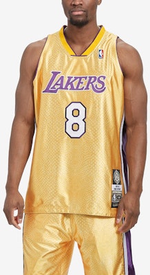 Mitchell Ness NBA Los Angeles Lakers Kobe Jersey Reversible Retro Emas/Ungu. NNBJGS20051-LALGOLDKBR 1