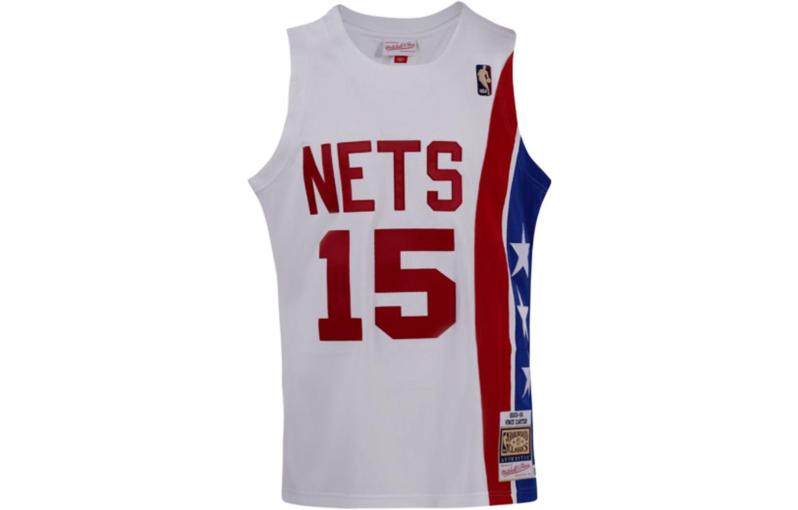 Order 미첼 & 네스 NBA 네츠 카터 #15 05-06 레트로 저지 탱크탑 화이트. AJY44483-NJN05VCAWHIT