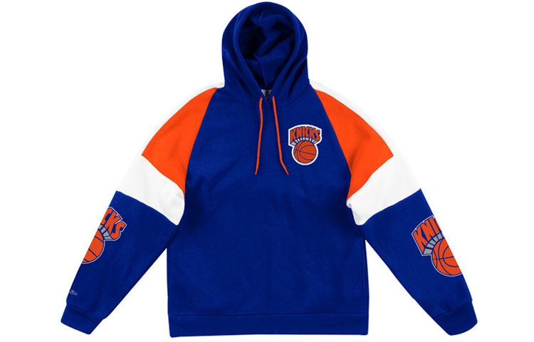 Mitchell Ness Mitchell & Ness NBA New York Knicks Retro Colorblock Pullover Hoodie HDSSAJ19008-NYKRYOR