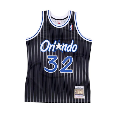 Mitchell Ness Mitchell & Ness NBA Orlando Magic Shaquille O'Neal 32 Retro Jersey Navy. AJY4GS18097-OMABLCK94SON