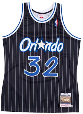 Mitchell & Ness NBA Orlando Magic Shaquille O''Neal 32 Retro Jersey Navy. AJY4GS18097-OMABLCK94SON Order Mitchell & Ness NBA Orlando Magic Shaquille O''Neal 32 Retro Jersey Navy. AJY4GS18097-OMABLCK94SON