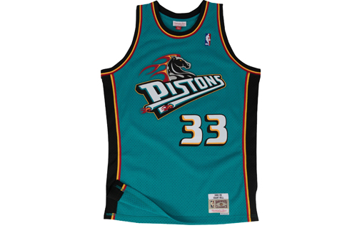 Mitchell Ness Mitchell & Ness NBA Pistons Grant Hill #33 Retro Swingman Jersey Green 353J-303-FGYYJW