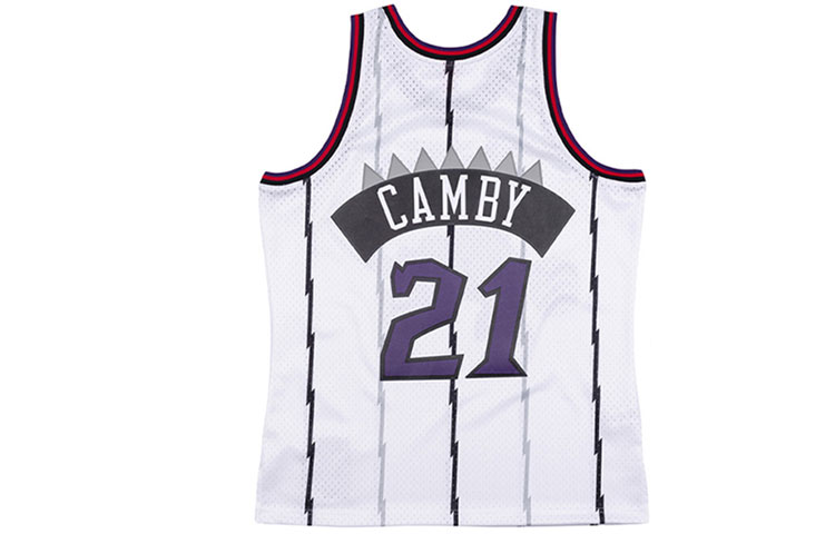 Mitchell Ness Mitchell & Ness NBA Raptors Camby #21 Retro Basketball Jersey White (97-98). SMJYLG19078-TRAWHIT97MCM 圖 3
