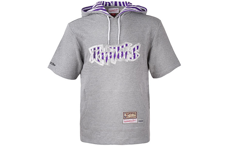 Mitchell Ness Mitchell & Ness NBA Raptors McGrady #1 Sleeveless Hoodie Grey Unisex Streetwear MNJYFWHD23098003