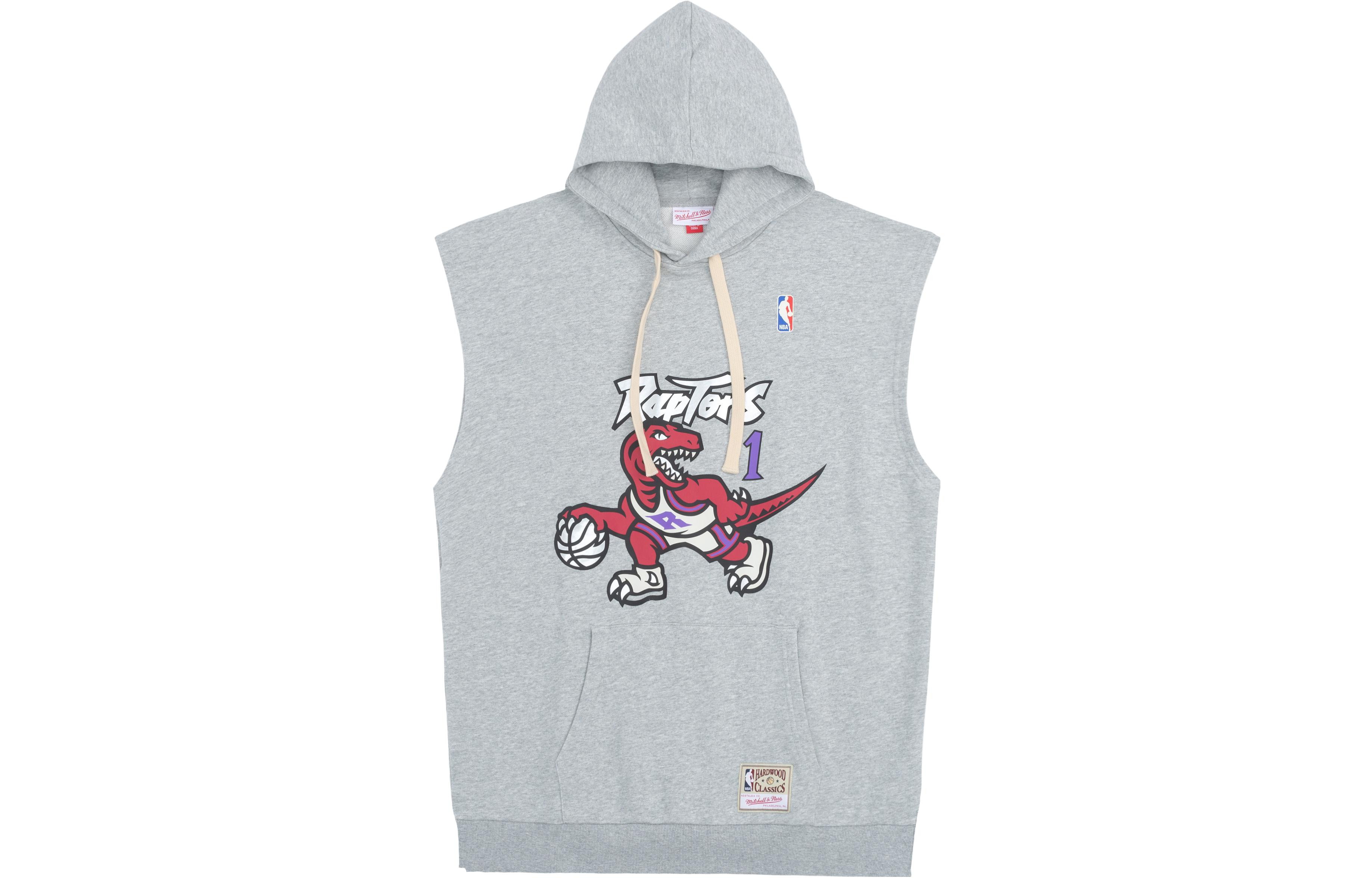 Mitchell Ness Mitchell & Ness NBA Raptors Pullover Fleece Hoodie Grey () MN16W12-TOR