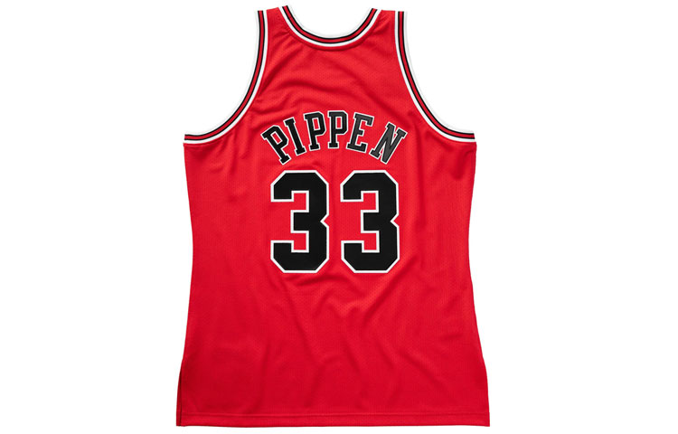 Mitchell Ness Mitchell & Ness NBA Retro Basketball Jersey Chicago Bulls Pippen #33 Red 97-98. AJY4GS18079-CBUSCAR97SPI 圖 3