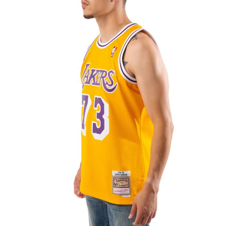 Purchase ミッチェル＆ネス NBA レトロ バスケジャージ 98-99 レイカーズ デニス・ロッドマン #73 イエロー SMJYCP20064-LALGOLD98DRD