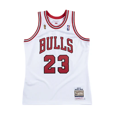 Mitchell Ness Mitchell & Ness NBA Retro Bulls Jordan Jersey Champion 95-96 White AJY4LG19009-CBUWHIT95MJO